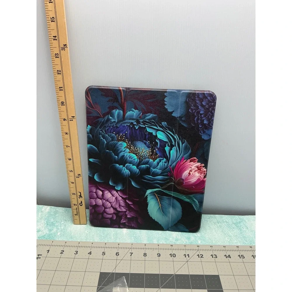 MEEgoodo iPad Air 13 inch Case M4 M3 M2 Fantasy Flower Trifold Stand Smart Cover